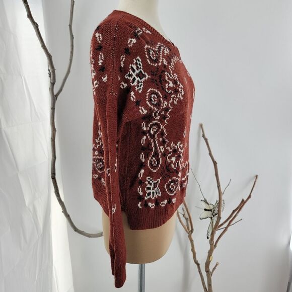 Madewell burnish mahogany bandana sweater - Picture 7 of 9